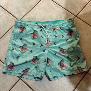 Men’s Swim Trunks Bundle – Lined, Fun Patterns (4 Pairs, Sizes S–M)